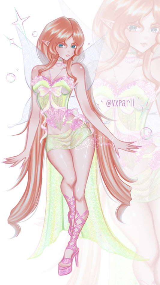 Floral Fairy Art Print